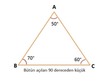 Dar Açılı Üçgen Türleri ve Özellikleri Dar Açılı Üçgen Türleri ve Özellikleri